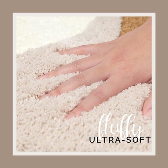 NEW Runner Rug 24x60, Beige Rug Runner Washable for Bathroom Bedroom - Picture 6 of 8